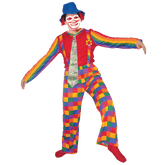 Jolly Laughing Clown Costume - Adults